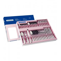 Faqueiro 36 peças laguna em Aço Inox Tramontina com Facas para Churrasco Acabamento em Brilho